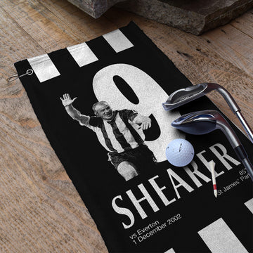 Newcastle Shearer 9 - Football Legends - Golf Towel