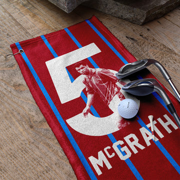 Holte Enders McGrath 5 - Football Legends - Golf Towel