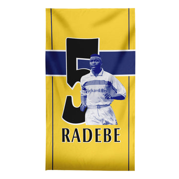 Leeds Radebe 5 - Football Legends - Beach Towel - 150cm x 75cm