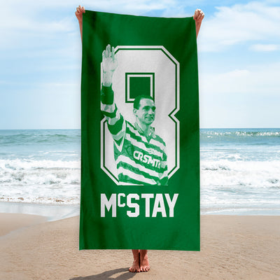 CelticMcStay 8 - Football Legends - Beach Towel - 150cm x 75cm