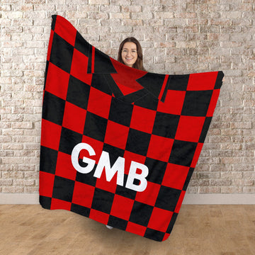 Fulham -1996 - AWAY Shirt - Personalised Retro Fleece Blanket
