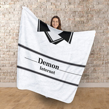 Fulham -2000 HOME Shirt - Personalised Retro Fleece Blanket