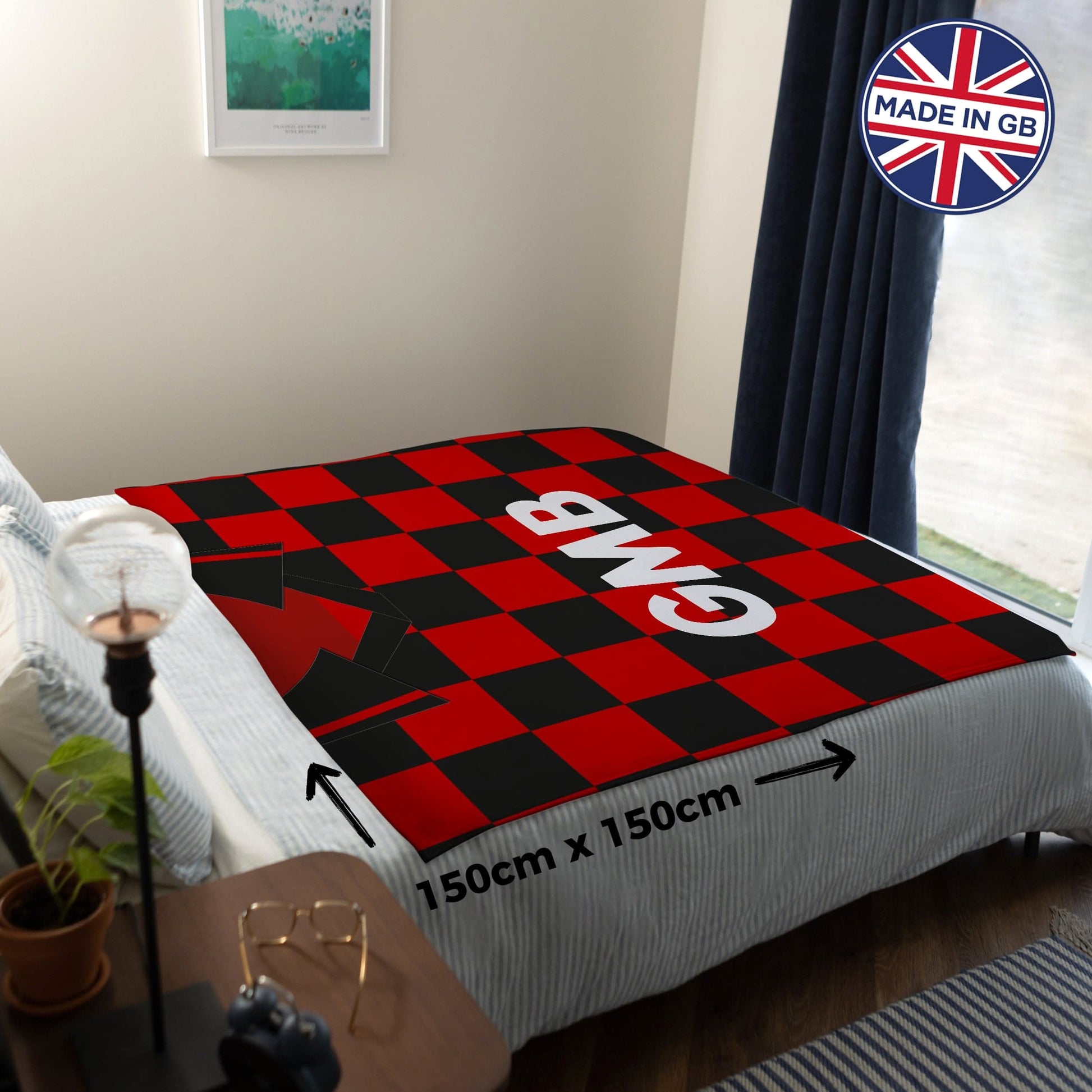 Fulham -1996 - AWAY Shirt - Personalised Retro Fleece Blanket