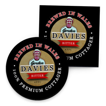 Fulham  Gordon Davies - Football Coaster - Square Or Circle