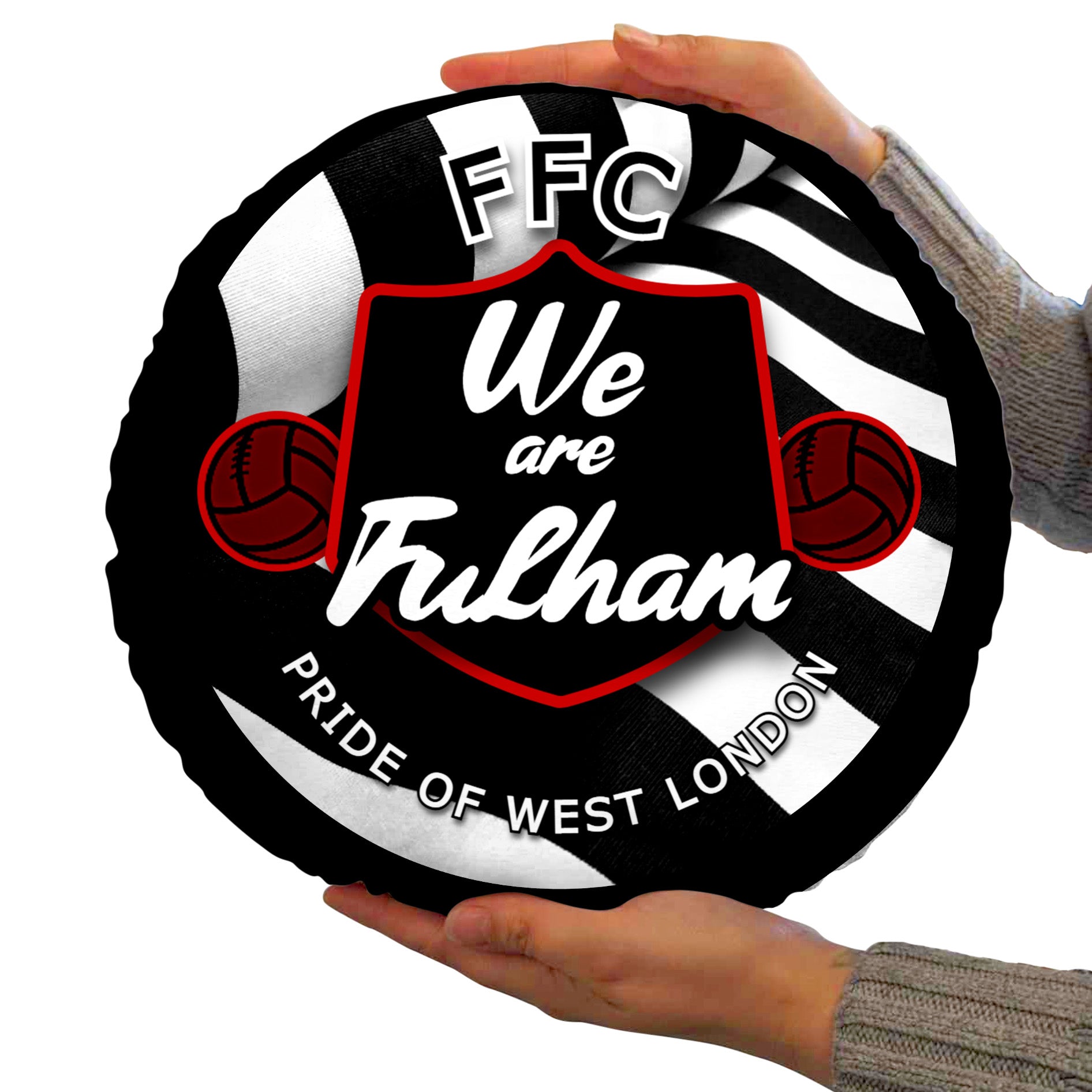 Fulham  We are Fulham - Football Legends - Circle Cushion 14"