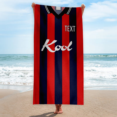 Gillingham 1999 Away Shirt - Personalised Lightweight, Microfibre Retro Beach Towel - 150cm x 75cm