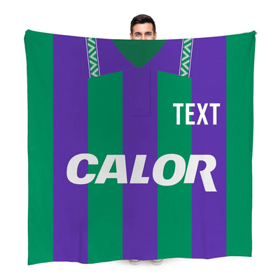 Hibernian - 1994 Away - Personalised Retro Fleece Blanket 150cm X 150cm