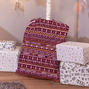 Hearts - Xmas Jumper Pattern - Santa Sack