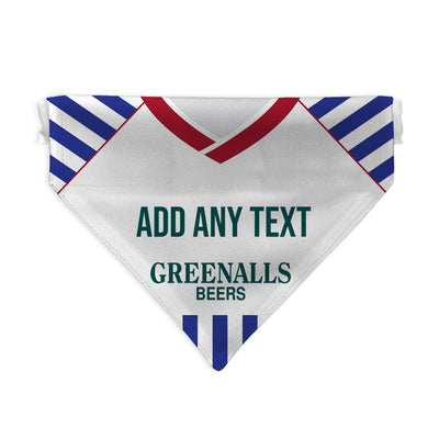 Huddersfield 1987 Home Shirt - Personalised Pet Bandana - 4 Sizes