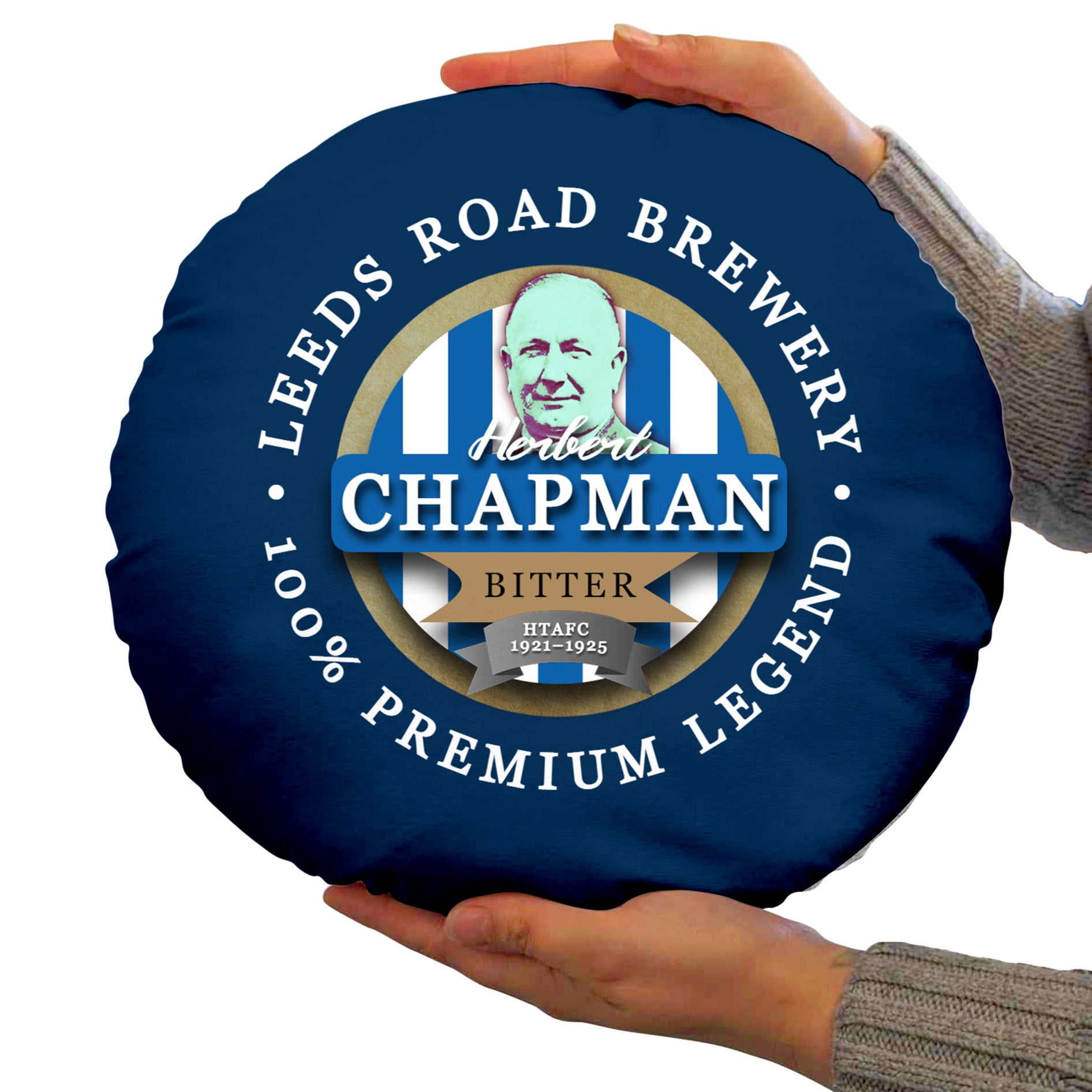 Huddersfield Chapman - Football Legends - Circle Cushion 14"