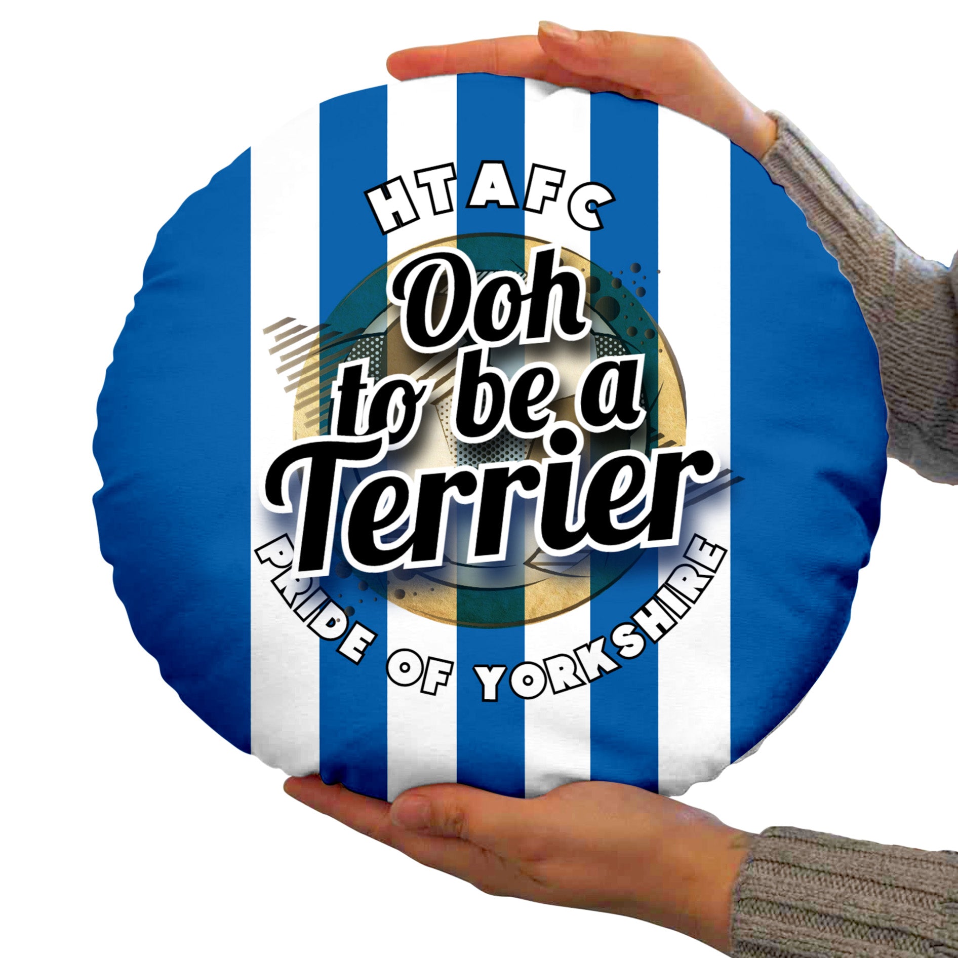 Huddersfield Ooh - Football Legends - Circle Cushion 14"