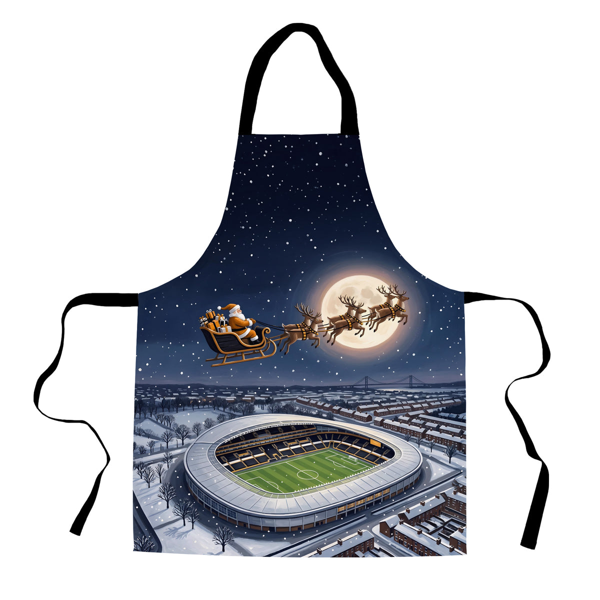Hull Christmas Stadium Apron - white cutout