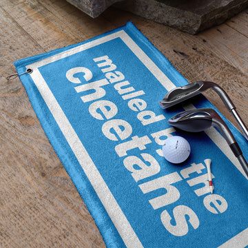 Mauled by the Cheetahs - Manchester Blue - City - Golf Towel