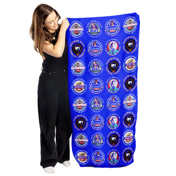 Ipswich - Football Legends - Microfibre Beach Towel - 150cm x 75cm