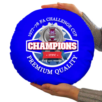 Ipswich FA Cup - Football Legends - Circle Cushion 14