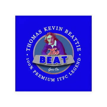 Ipswich Kevin Beattie - Football Coaster - Square Or Circle