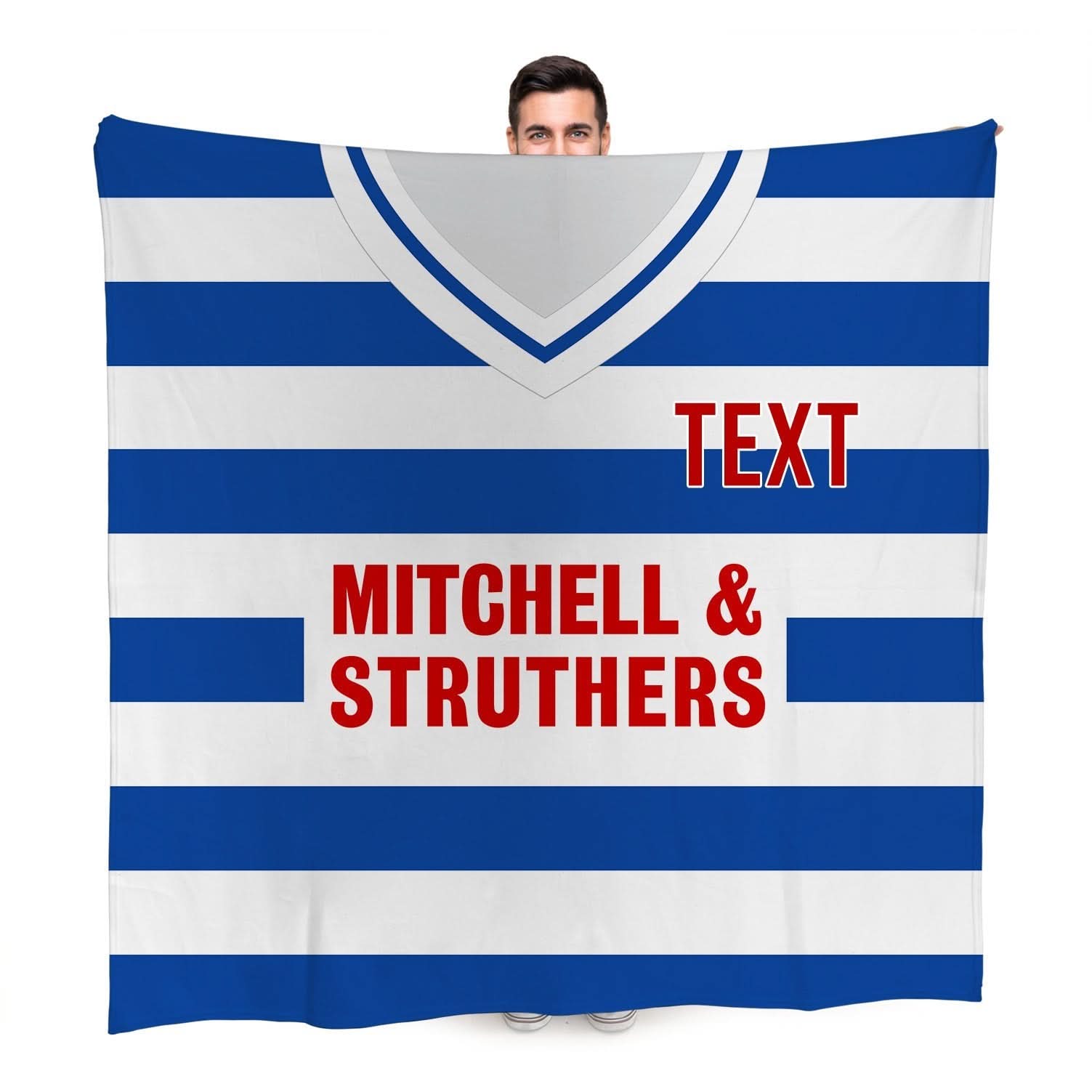 Kilmarnock 1985 Home - Personalised Retro Fleece Blanket 150cm X 150cm