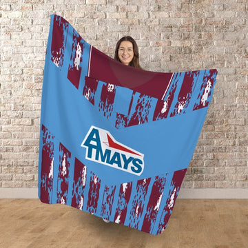 Kilmarnock 1993 Away - Personalised Retro Fleece Blanket 150cm X 150cm