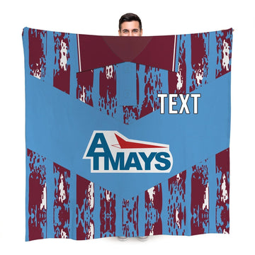 Kilmarnock 1993 Away - Personalised Retro Fleece Blanket 150cm X 150cm