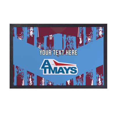 Kilmarnock 1993 Away Shirt - Personalised Retro Door Mat - 60cm x 40cm