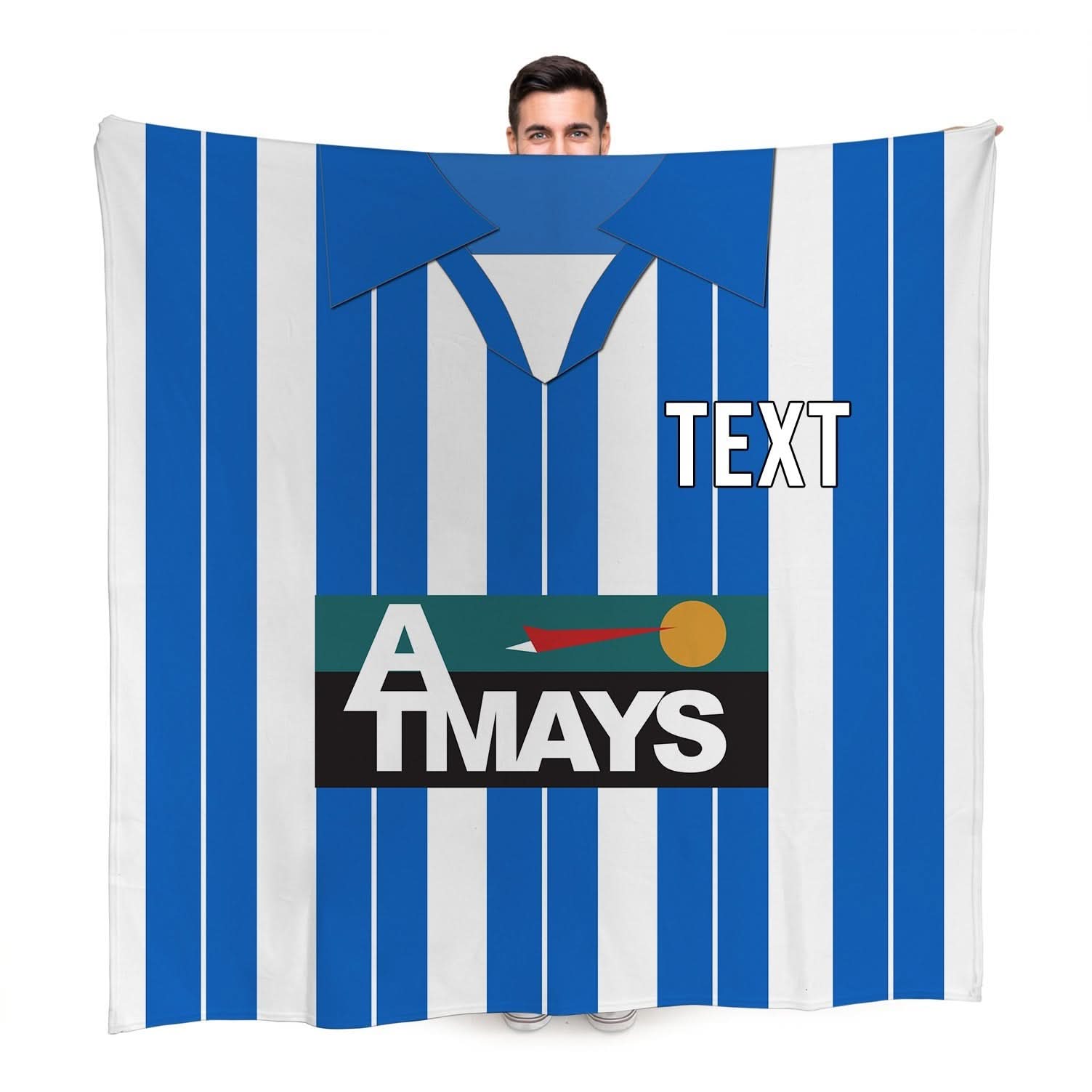 Kilmarnock 1997 Home - Personalised Retro Fleece Blanket 150cm X 150cm