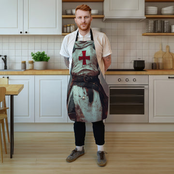 Knights Templar - Novelty - Water-Resistant Adults Apron