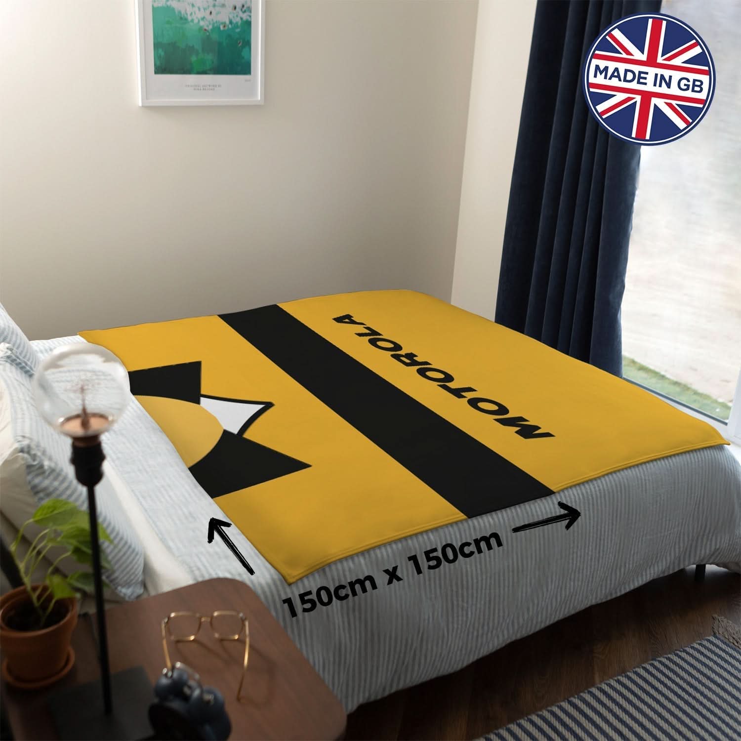 Livingston - 2001 Home - Personalised Retro Fleece Blanket 150cm X 150cm