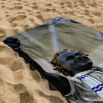 Lee Buccilli - Bremner Statue - Beach Towel - 150cm x 75cm
