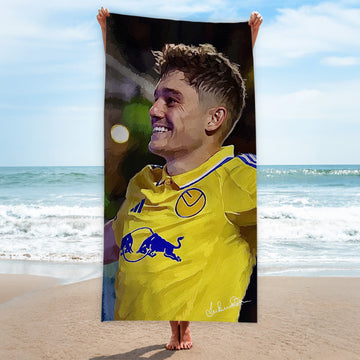 Lee Buccilli - Dan James Away - Beach Towel - 150cm x 75cm