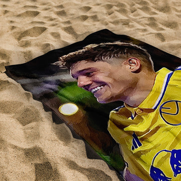 Lee Buccilli - Dan James Away - Beach Towel - 150cm x 75cm