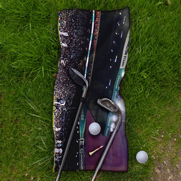 Lee Buccilli- Elland Road at Night - Golf Towel