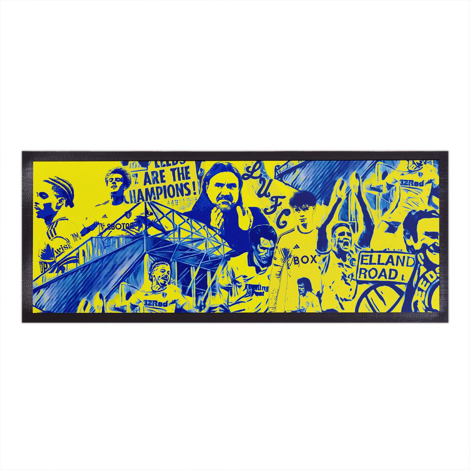 Leeds Montage - Retro Football - Bar Runner