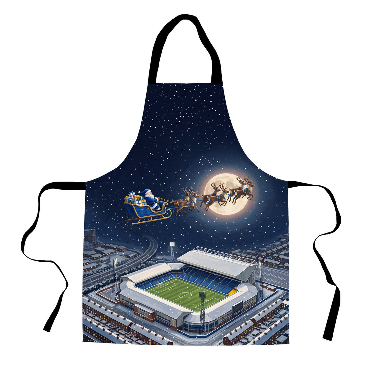 Leeds Christmas Stadium Apron - white cutout