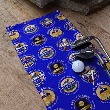 Leicester - Football Legends - Retro Lightweight, Microfibre Golf Towel