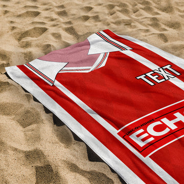 Lincoln 1997 Home Shirt - Personalised Lightweight, Microfibre Retro Beach Towel - 150cm x 75cm