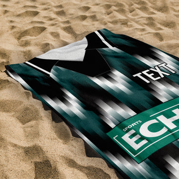 Lincoln 1993 Away Shirt - Personalised Lightweight, Microfibre Retro Beach Towel - 150cm x 75cm