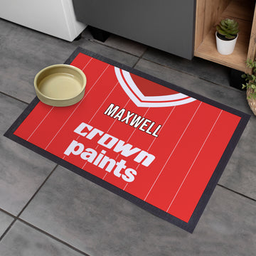 Liverpool 1981 Home Shirt - Personalised Retro Door Mat - 60cm x 40cm