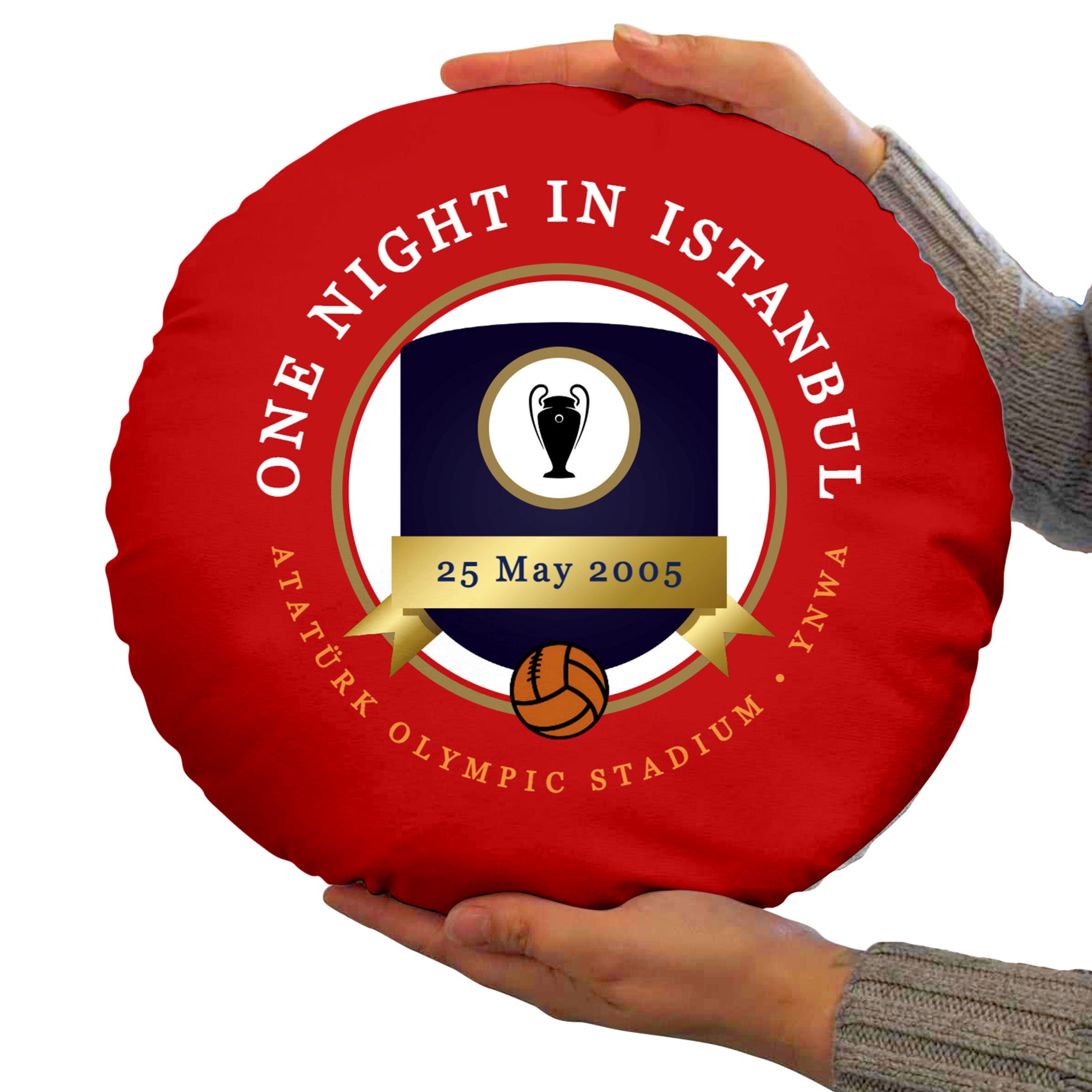 Liverpool Istanbul - Football Legends - Circle Cushion 14 Liverpool Istanbul - Football Legends - Circle Cushion 14