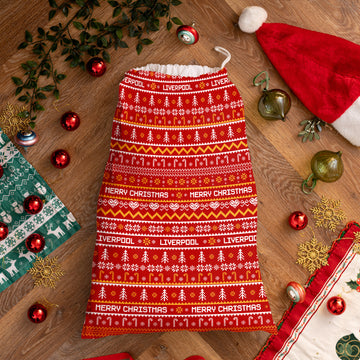 Liverpool - Xmas Jumper Pattern - Santa Sack