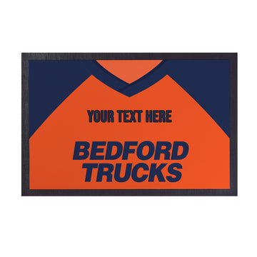 Luton - 1983 Away Shirt - Personalised Retro Door Mat - 60cm x 40cm