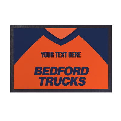 Luton - 1983 Away Shirt - Personalised Retro Door Mat - 60cm x 40cm