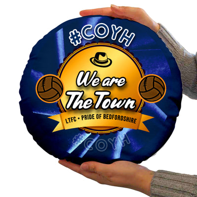Luton We re the Town - Football Legends - Circle Cushion 14"