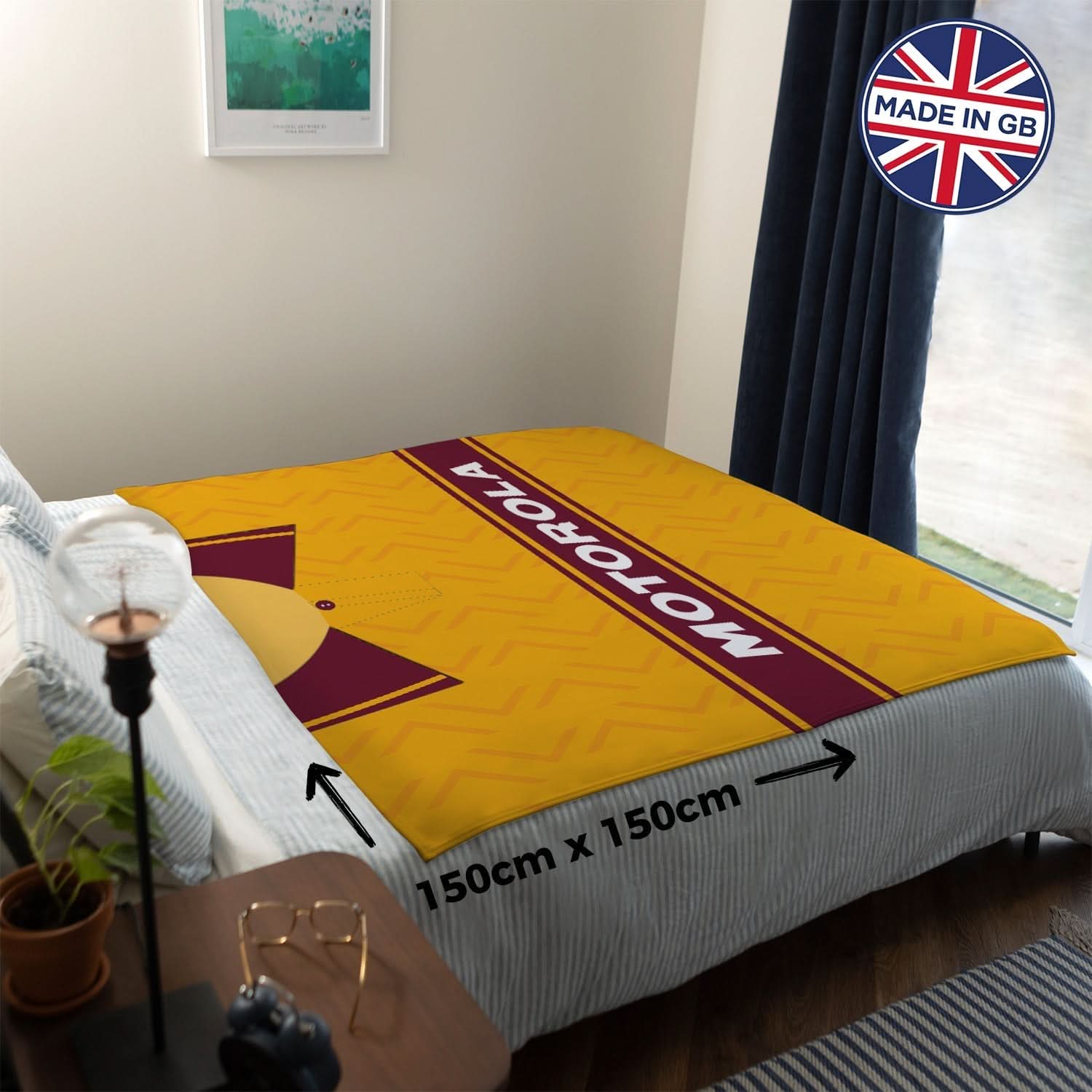 Motherwell 1994 Home - Personalised Retro Fleece Blanket 150cm X 150cm