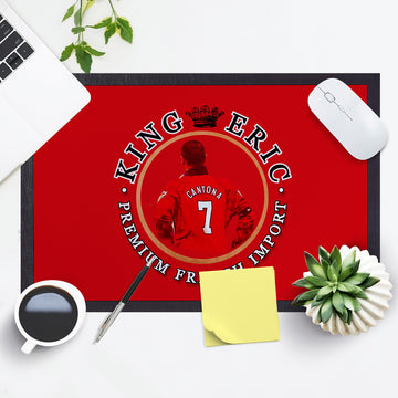 Manchester Red Cantona  - Football Legends - Door Mat -60cm X 40cm