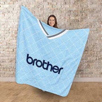 Manchester Blue Retro - 1988 Home Shirt - Retro Fleece Blanket