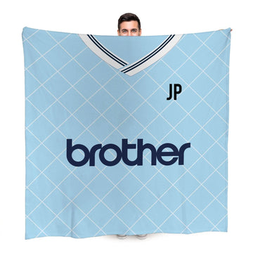 Manchester Blue Retro - 1988 Home Shirt - Retro Fleece Blanket