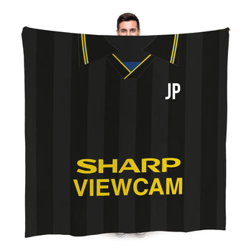 Manchester Red - 1994 Away Shirt - Retro Fleece Blanket