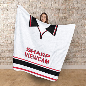 Manchester Red - 1999 Away Shirt - Retro Fleece Blanket