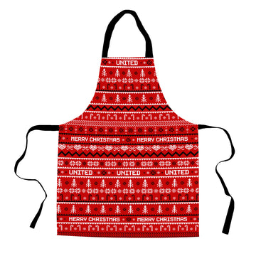 Manchester Red Xmas Jumper Pattern - Apron
