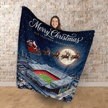 Manchester Red Christmas Stadium - Luxury Fleece